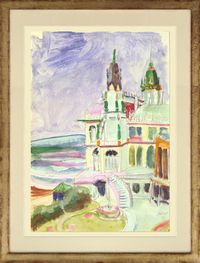 Ostende Casino (Ostend, Casino) by Erich Heckel contemporary artwork painting