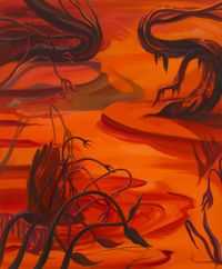 Lava River Rolling by Rachel MacFarlane contemporary artwork painting