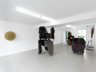 Exhibition view: Haegue Yang, Mesmerizing Mesh - Paper Leap and Sonic Guard, Barbara Wien, Berlin (29 April–30 July 2022). Courtesy Barbara Wien.