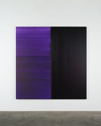 Untitled Lamp Black / Deep Purple Dioxazine by Callum Innes contemporary artwork painting