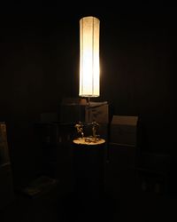 Attack (with lamp) by Robert Brambora contemporary artwork sculpture