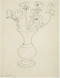 Bouquet de fleurs aux anémones by Henri Matisse contemporary artwork works on paper, drawing