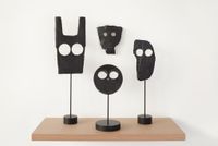 Untitled (Mask Group) I by Peter Liversidge contemporary artwork sculpture