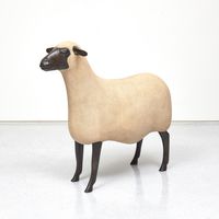 Nouveaux Moutons (Brebis) (New Sheep) by Francois-Xavier Lalanne contemporary artwork sculpture