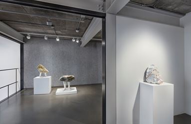 Exhibition view: Erwin Wurm, Hello Seoul!, Lehmann Maupin, Seoul (20 February–11 April 2020). Courtesy the artist and Lehmann Maupin, New York, Hong Kong, and Seoul. Photo: ArtOn Studio.