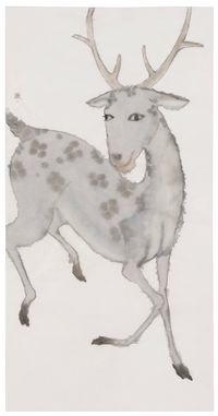 Song of Songs No. 34 - Deer 1 by Peng Wei contemporary artwork painting, works on paper