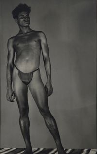 Male nude-full figure by Lionel Wendt contemporary artwork photography
