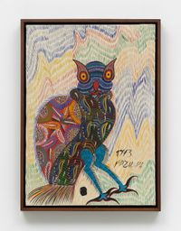 Owl by Chico Da Silva contemporary artwork painting