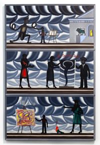 La Cage Aux Folles (Only The Names Are Changed to Protect the Innocent) by Roger Brown contemporary artwork painting