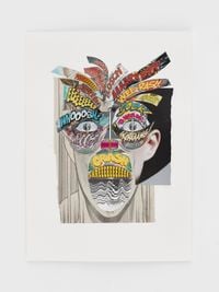 Face (Confined) by Christian Marclay contemporary artwork painting, works on paper, photography, print