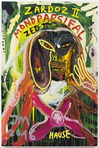 SORRY, ABER MEIN RICHTIGER NAME IST DOC DJIFFI DE CRYREUTH, SORRY, ABER SO IST'S... by Jonathan Meese contemporary artwork painting