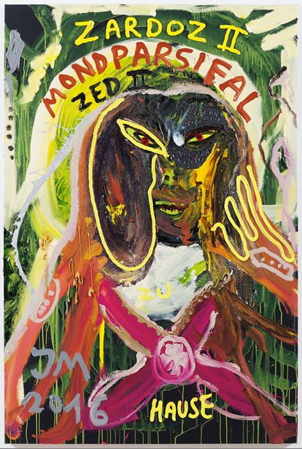 "SORRY, ABER MEIN RICHTIGER NAME IST DOC DJIFFI DE CRYREUTH, SORRY, ABER SO IST'S..." by Jonathan Meese contemporary artwork