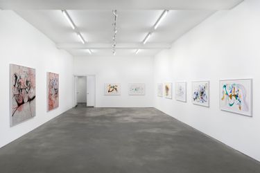Exhibition view: George Condo, Linear Expression, Sprüth Magers, Berlin (28 April–25 August 2021). © George Condo / Artists Rights Society (ARS), NewYork, 2021. Courtesy the artist and Sprüth Magers. Photo: Ingo Kniest.