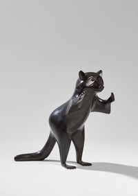 Whisperer Raccoon by Daniel Daviau contemporary artwork sculpture