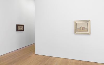 Exhibition view: Giorgio Morandi, David Zwirner, New York (6 November–19 December 2015). Courtesy David Zwirner.