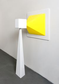 Cinema a luce solida (Cinema of solid light) by Fabio Mauri contemporary artwork sculpture