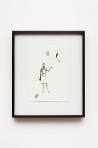 Outros ofícios: Figura com esmoler by Antonio Obá contemporary artwork works on paper, drawing