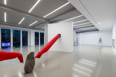 Exhibition view: Christine Sun Kim & Thomas Mader, Lighter than Air, White Space, Beijing (23 May–13 July 2024). Courtesy artists and White Space.