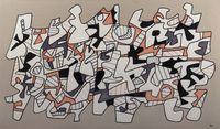 Grande Parade by Jean Dubuffet contemporary artwork painting, works on paper, drawing