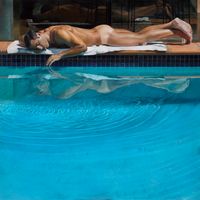 The Sunbather by Michael Zavros contemporary artwork painting