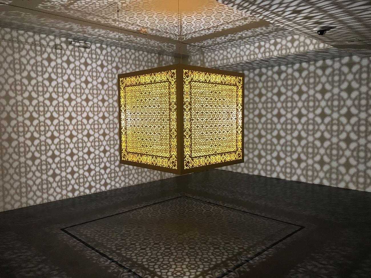 Hidden Diamond Saffron, 2019 by Anila Quayyum Agha Ocula