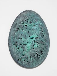 Holy Egg (Little Green Copper) by Gavin Turk contemporary artwork sculpture