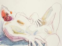 Untitled by Ben Quilty contemporary artwork drawing