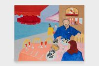 Lunch in St Tropez by March Avery contemporary artwork painting
