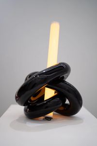 Tangled Love - Black by WANGHUA contemporary artwork sculpture