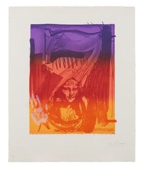 Colour Numeral Series: Figure 7 by Jasper Johns contemporary artwork print