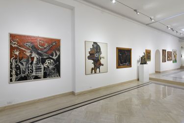 Exhibition view: Bertina Lopes, Richard Saltoun Gallery, Rome (9 March–7 May 2022). Courtesy Richard Saltoun Gallery.