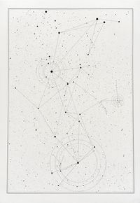 I saw all the letters in all the stars #54 by Timo Nasseri contemporary artwork painting, works on paper, drawing