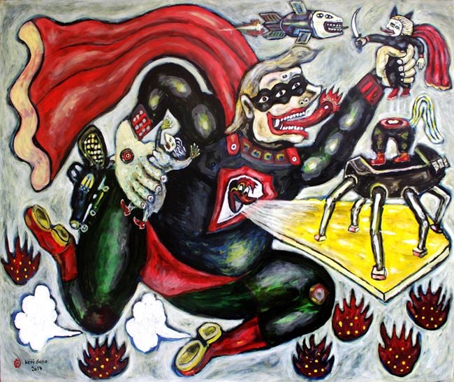 Super Trump-Land by Heri Dono contemporary artwork