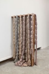 1 Minute intervals by Afra Al Dhaheri contemporary artwork sculpture, textile