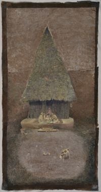 Portrait of a Hut by Siji Krishnan contemporary artwork works on paper