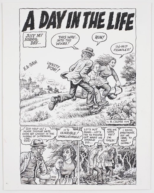Self-Loathing Comics #1: A Day in the Life by R. Crumb contemporary artwork
