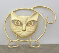 Untitled (Cat Brooch) by Mickalene Thomas contemporary artwork sculpture