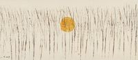 Yellow Moon Over A Bare Wood by Yeh Shih-Chiang contemporary artwork painting
