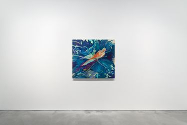 Exhibition view: Jules de Balincourt, Birds on a Boat, Pace Gallery, Hong Kong (17 March–28 April 2022). Courtesy Pace Gallery.