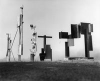 March Sentinel, Two Box Structure, Two Circle Sentinel, Zig II, Zig III by David Smith contemporary artwork photography