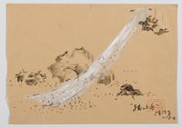 Sketch of Broken Landscape by Liang Shaoji contemporary artwork painting, works on paper, drawing