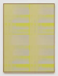 Negative Entropy (Seishoji Priest Prayer Drumming, Pale Yellow, Quad) by Mika Tajima contemporary artwork sculpture, textile
