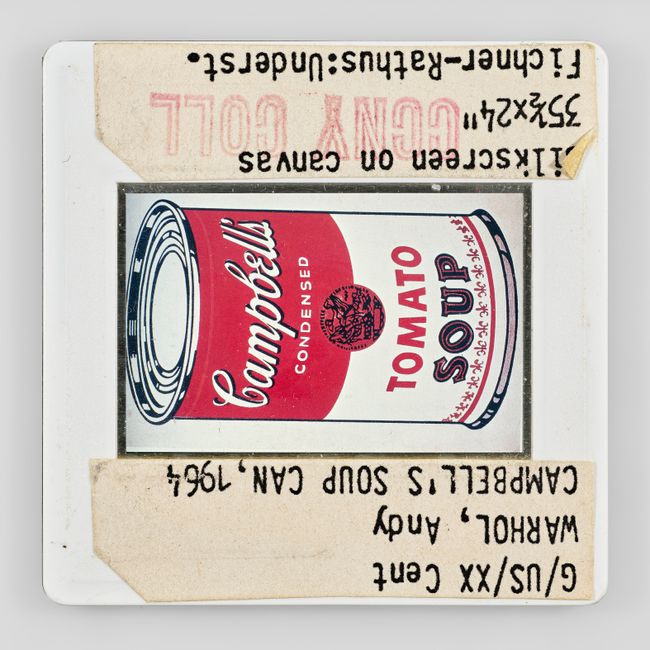 G/US/XX Cent WARHOL, Andy CAMPBELL'S SOUP CAN, 1964 ilkscreen on canvas 35½x24" Fichner-Rathus:Underst. CCNY COLL 270° by Sebastian Riemer contemporary artwork