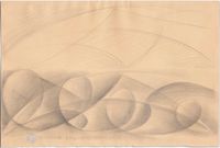 Linea di velocità + vortice by Giacomo Balla contemporary artwork works on paper, drawing