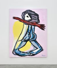 Standing Nude by Karel Appel contemporary artwork mixed media