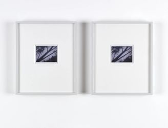Peter Liversidge, Boston Shadow (2013). Pair of unique Fuji FP-100C photographs. Each 33.5 x 29.5 cm. Courtesy Ingleby.