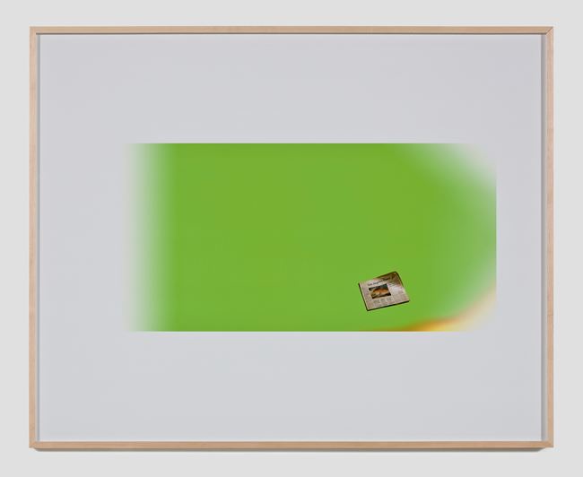 Untitled Green Screen Memory (Los Angeles Times) by Larry Johnson contemporary artwork