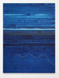 Soñé que revelabas (Hudson blue) by Juan Uslé contemporary artwork painting