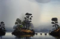 The Arbitrators Island by Alexander McKenzie contemporary artwork painting
