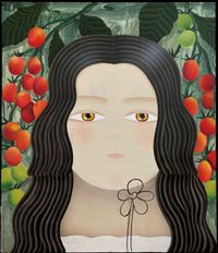 Tomato cherry_hime by Miju Lee contemporary artwork painting